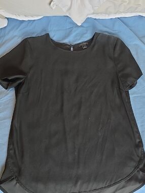 Ann Taylor Black Short Sleeve Blouse